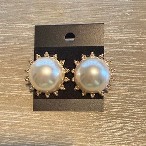 Baublebar Elegant Faux Pearl Stud Earrings